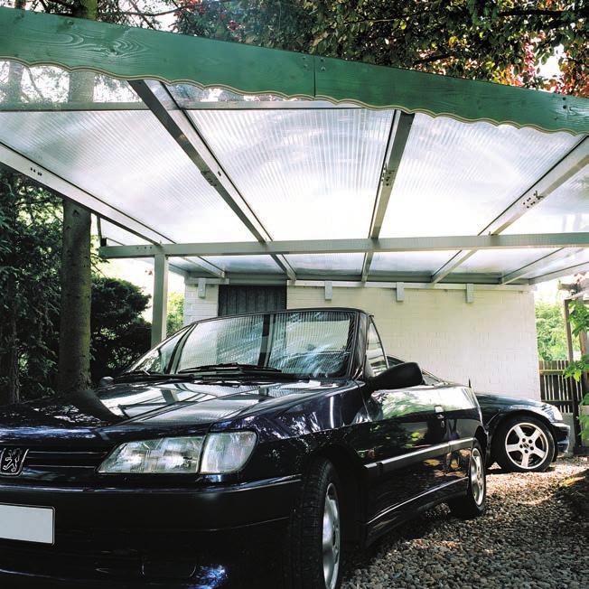 een goed warmteschild een lichtgewicht koudbuigbaar De 16 mm platen zijn geschikt voor open overkappingen zoals carports en terrassen.