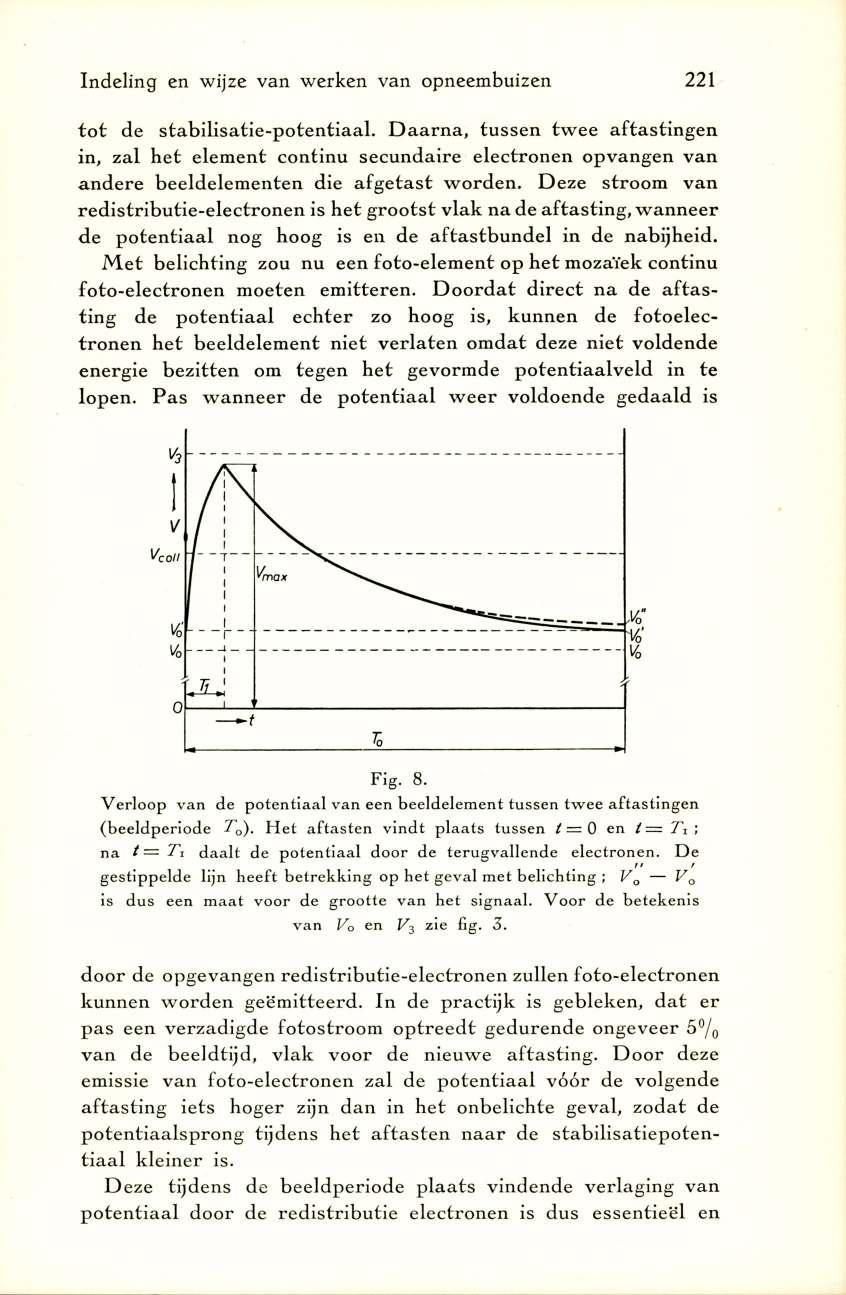 Indeling en wijze van werken van opneembuizen 221 t o t de sta b ilisa tie -p o te n tia a l.