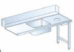 AAN EN AFVERTAFEL AANVERTAFEL Prijs 575, CAT7100R (Aanvoertafel rechts, met spoelbak) CAT7100L (Aanvoertafel links, met spoelbak) Afmeting 100 x 72 x 85 cm Prijs 65, CAT7120R (Aanvoertafel rechts,