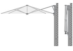 Afmetingen maak uw plekje in de schaduw volgens uw wensen en behoeften VIERKANT (SQR) 5.15 m 5.15 m 2.50 m 5.15 m Uno Duo Trio Quattro XL 6.15 m 6.15 m 3.00 m 6.