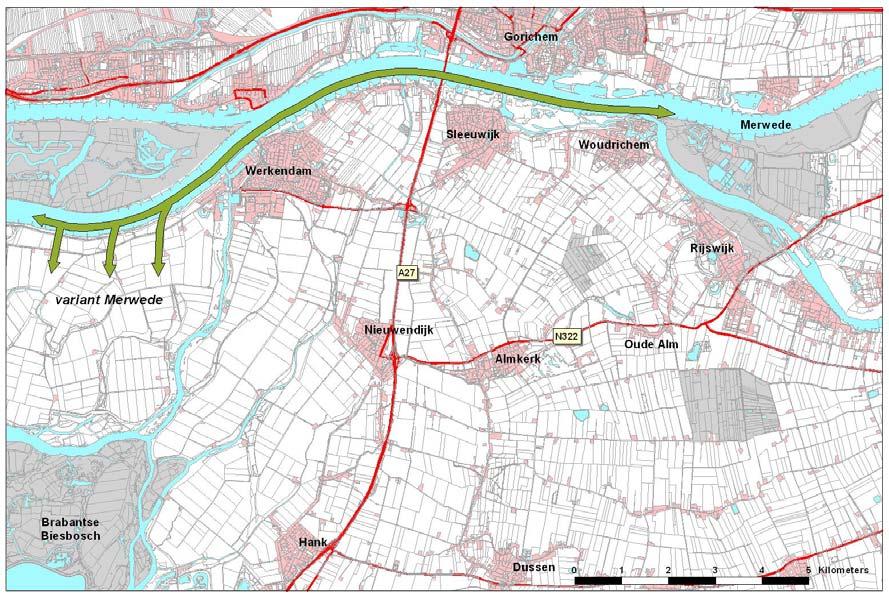 van havens en stedelijke ontwikkeling op de oevers van de Merwede kunnen geslecht worden door de REVZ op die plekken op de tegenoverliggende oever voort te zetten.