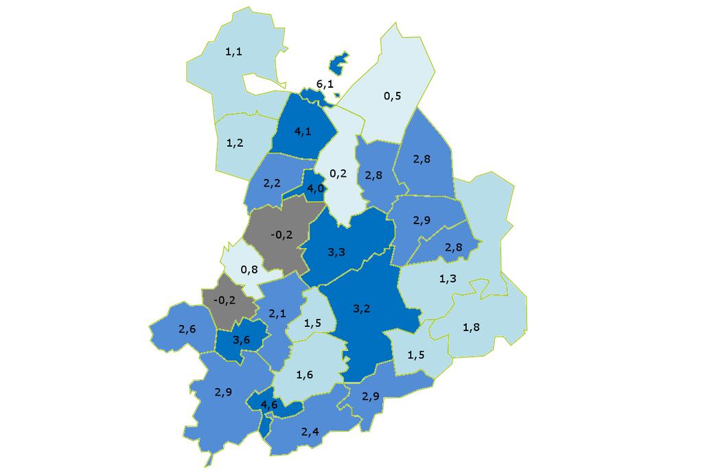 13.529 vacatures zijn in 2016 aangemeld bij VDAB voor de regio Kempen. Een toename van ca. 2.500 ten aanzien van vorig jaar. Eind 2016 waren 2.302 vacatures niet ingevuld.