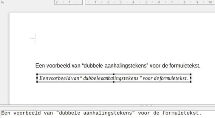 Opmerking Het dialoogvenster Speciale tekens, dat door andere modules van LibreOffice wordt gebruikt, is niet beschikbaar in Math.