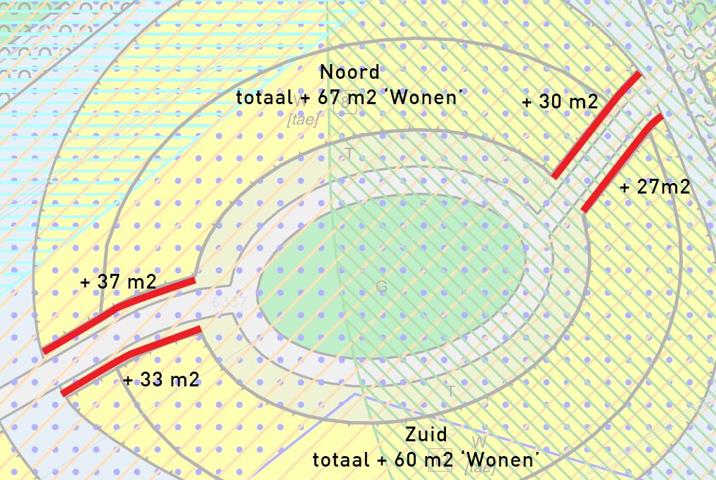 od205sl wijzigingsplan De Volgerlanden-Oost, 2e wijzigingsplan gebied B1 De zuidzijde van deze woonbestemming wordt met circa 60 m2 vergroot, de tuinbestemming wordt hierdoor met circa 60 m2