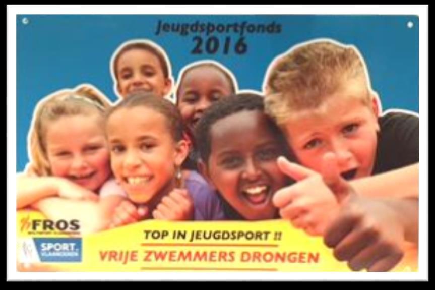 JEUGDSPORTFONDS Het FROS Jeugdsportfonds wenst dat elke club jaar na jaar nieuwe initiatieven opstart om zijn jeugdwerking te verbeteren.