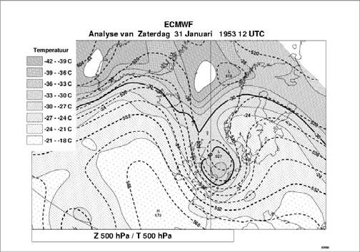 De ontwikkeling tot een storm Op zaterdag 31 januari bevindt het systeem zich in zijn meest opvallende stadium (figuur 5a,b,c,d,e,f).