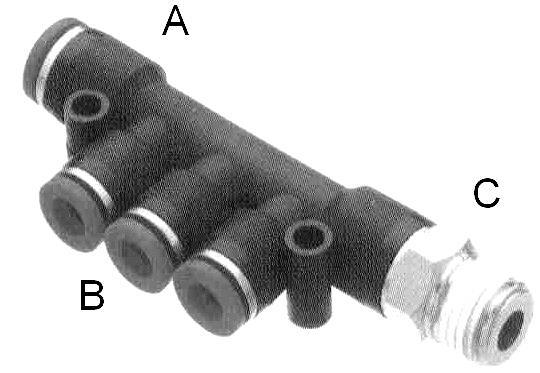 PN-PTEV-- -- MULTI BSP CONISCH BSP CONIQUE A B C PN-PTEV 06 04 RK1/8 MULTI 06 04 1/8 PN-PTEV 08 04