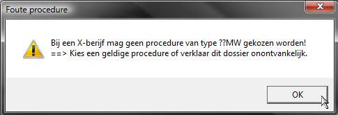 In dat geval zal je dit dossier dat je niet wil opnemen in de kaart nog wel steeds in de lijst verschijnen van "nog in te tekenen dossiers".