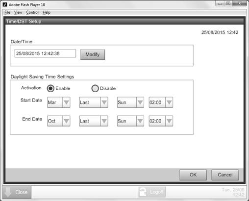 4PNL4009-B_06_0.ook Pge 0 Suny, Mrh, 06 : PM Klik op Menulijst (Menu List) () >> Systeeminstellingen (System Settings) () >> Tij/Zomertij (Time/DST) (). 0.4. Netwerkinstellingen wijzigen G ls volgt