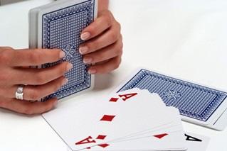bouche Speelkaarten met grote opdruk Cartes de jeu avec grande