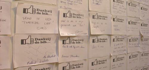 culturele raad) Bibliotheekweek 2012: Dankzij de bib: bezoekers vertellen over hun bib op de wall of fame