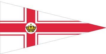 HUISHOUDELIJK REGLEMENT Artikel 1. De vlag door de vereniging aangenomen is driehoekig, witte grond met een brede en twee smalle, horizontaal en verticaal lopende rode strepen, kruis vormend.