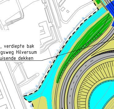 NR 19 Waterstructuur Volkstuinen ATV Stadion In het ontwerp-tracébesluit is watercompensatie (2W1) opgenomen tussen de volkstuinen en knooppunt Rijnsweerd.