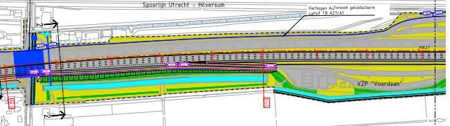 tracébesluit-grens van het project A27/A1 Aansluiting Utrecht-Noordknooppunt