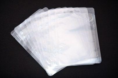 16 19 Driezijdige sealverpakking De driezijdige sealverpakking wordt veelal gebruikt voor jerky en gedroogde producten.