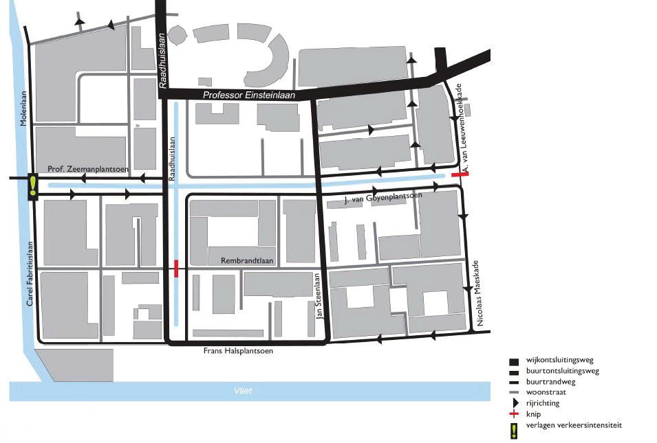 6. Een nieuwe inrichting voor meer woonplezier In Vlietwijk wordt nieuwe inrichting aangelegd om een veiligere wijk te maken voor voetgangers, fietsers en kinderen.