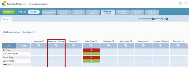 Onder opmerkingen kan per leerling extra informatie ingevoerd worden. Klik sluit bewerking als alles ingevoerd is.