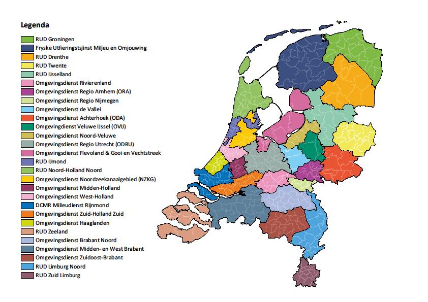 Het resultaat 29 omgevingsdiensten; 6 specialisatie BRZO; 3500 Fte