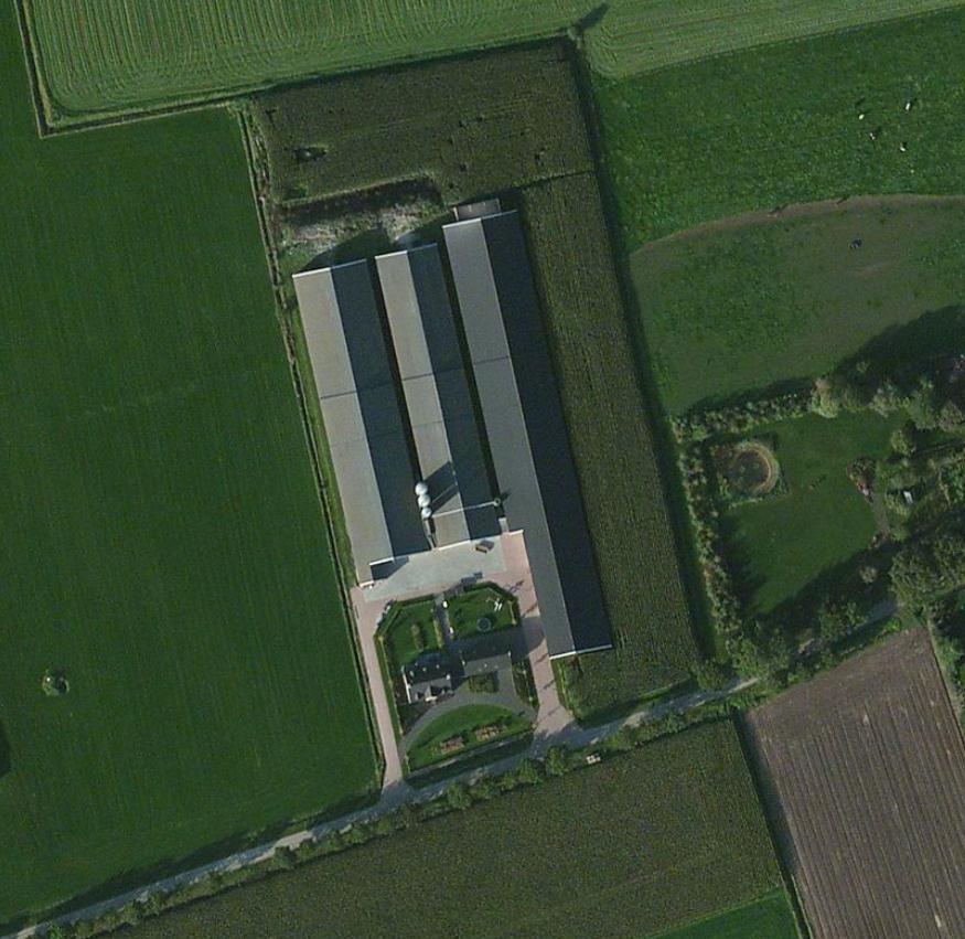 Huidige landschappelijke structuur en bedrijfsopzet De locatie Vijfhuizenbaan 14 te Riel is gelegen in het buitengebied van de gemeente Goirle, nabij de kern van Riel.