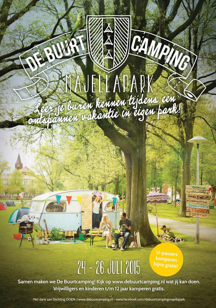 In 2013 vond in het Amsterdamse Oosterpark deallereerste en zeer geslaagde editie van De Buurtcamping plaats. Hetcampinggevoel verspreidde zich al snel over Amsterdam en later ook daarbuiten.