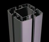Aluminium deksel voor tegelvoet (optie) ion Bevestiging - muur Muurbeugel, geleverd per twee
