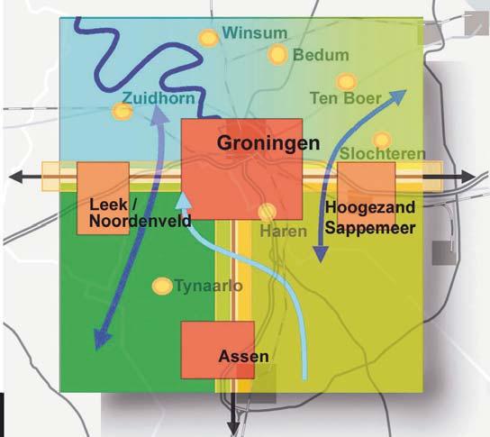 REGIO GRONINGEN-ASSEN Algemeen Nationaal stedelijk netwerk Regio Groningen-Assen is een vrijwillig samenwerkingsverband waarbij over bestuurlijke grenzen tussen gemeenten en provincies wordt heen