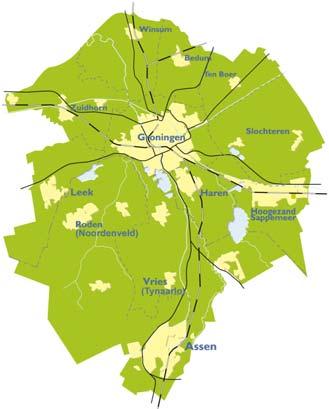 Maar liefst twee van de drie inwoners van Noord-Nederland maakt gebruik van de voorzieningen in de Regio Groningen- Assen.