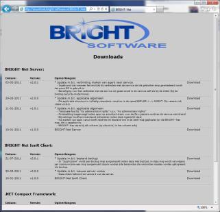 nl/bright-net/ 2) Download de onderstaande bestanden: a. BRIGHT-Net IenR Client (laatste versie) b..net Compact Framework (afhankelijk van OS op PDA) c.