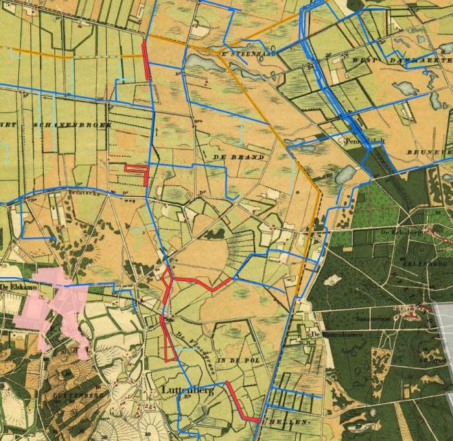 waterbergingslocaties in vroegere tijden zijn