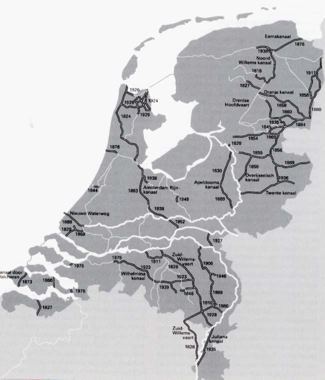De kanalen waarop uw schepen voeren hebben Nederland in de negentiende en twintigste eeuw groot gemaakt