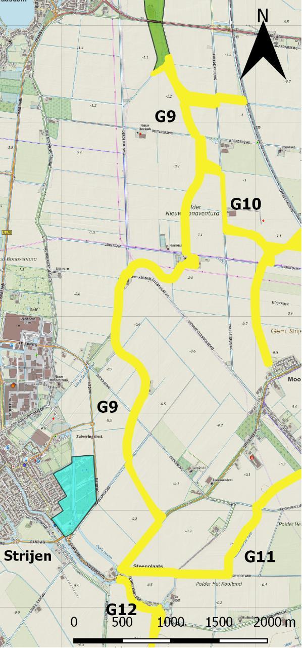 G9. Oude Maas - Hollandsch Diep (89) Status: Gerealiseerd Type: moeras- en graslandverbinding Lengte: ca. 7 kilometer. Breedte: variërend van 20 tot 60 meter. Beheertypen N12.