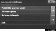3. OVERIGE INSTELLINGEN 1. ALGEMENE INSTELLINGEN Instelmogelijkheden voor de taal, de bedieningsgeluiden, enz.