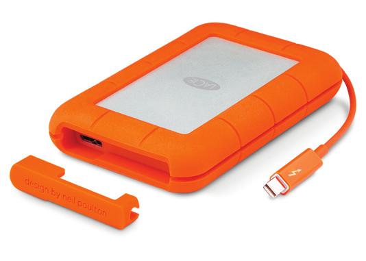 RUGGED LaCie Rugged Thunderbolt LaCie Rugged RAID Thunderbolt-snelheden tot wel 387 MB/s USB 3.