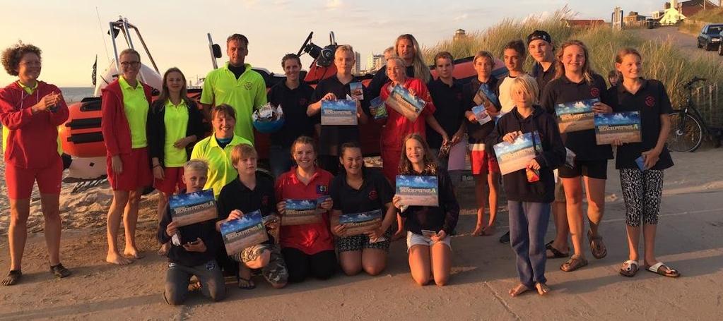 2.7 Jeugd- en verenigingszaken 2.7.1 Junior Beach Patrol Na een heel seizoen oefenen en leren deden 16 Junior Beach Patrolers eind augustus examen.