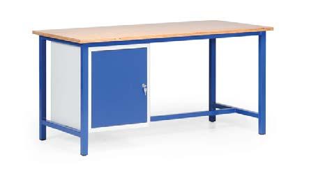 499, Voorbeeld 2: vanaf 426, Werktafel met 1 kastenblok lengte diepte mm 1200 700 1200 800 1600 700 1600 800 2000 800 2000 1000 melaminaat prijs prijs 52-3715-12 52-3815-12 52-5715-12 52-5815-12