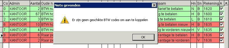 knop Verbinden met BTW code : Het lukt nog