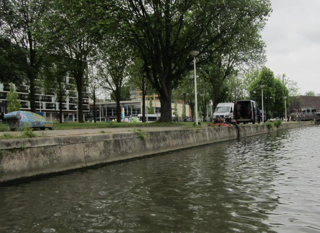Titel : Inspectie kademuur Sloterplas Rapportnummer : 22369 3 1 INLEIDING In het kader van de plannen van Gemeente Amsterdam voor de herinrichting van de kade langs de Sloterplas in Amsterdam is het