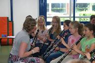 Het doel hiervan was om kinderen kennis te laten maken met de klarinet en ze enthousiast te maken over dit fraaie instrument.