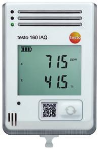 met display en geïntegreerde sensoren voor temperatuur, vocht, CO 2 en atmosferische druk
