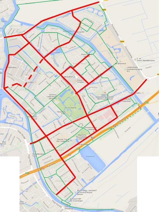 4. Het Fietsnetwerk Iedere gemeente beschikt over een fietsnetwerk (al dan niet verdeeld in verschillende hiërarchieën). In het IVVP 2009 is een fietsnetwerk opgesteld.