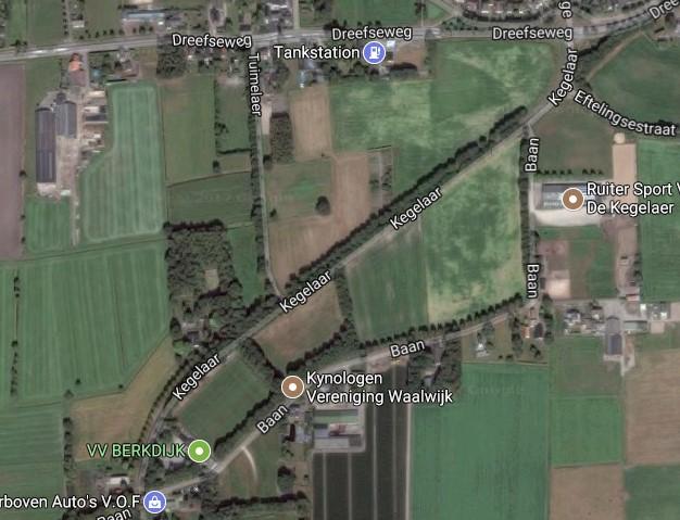 Terrein Baan 19 5171 NC Kaatsheuvel Contact wedstrijddag 0654 98 28 30 Op de Kegelaer doorrijden tot aan het voetbalveld van V.V. Berkdijk.