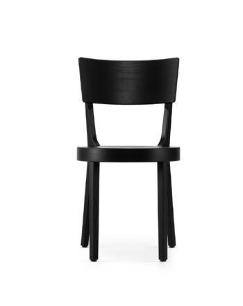 Punto Vierpoots stoel, niet stapelbaar Model Uitvoering Bestelnummer Prijs Houtsoort, gelakt