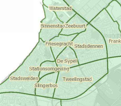 2 Algemeen Deze notitie bevat cijfers over inwoners en woningvoorraad van de wijken Slingerbos en Tweelingstad.