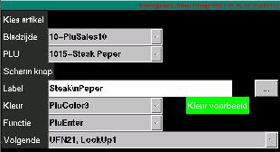 PluSales10, kiezen we scherm FrmPluSales10, selecteren de knop met de steak in