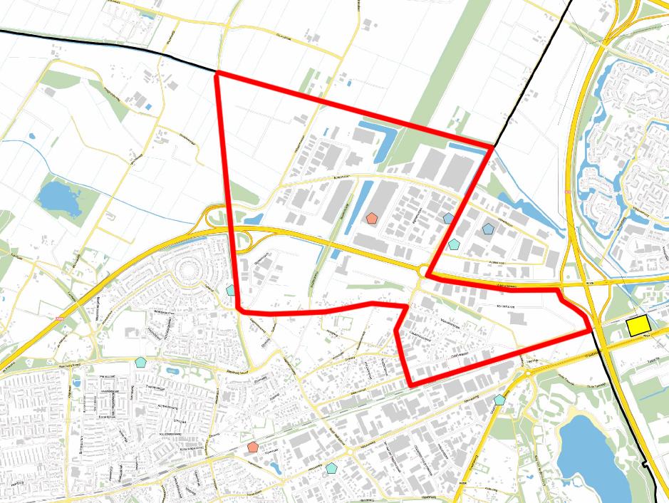 2 Zoekgebied WiW heeft als zoekgebied bedrijventerrein Bijsterhuizen en directe omgeving.