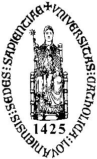 1 Katholieke Universiteit Leuven FACULTEIT THEOLOGIE EN