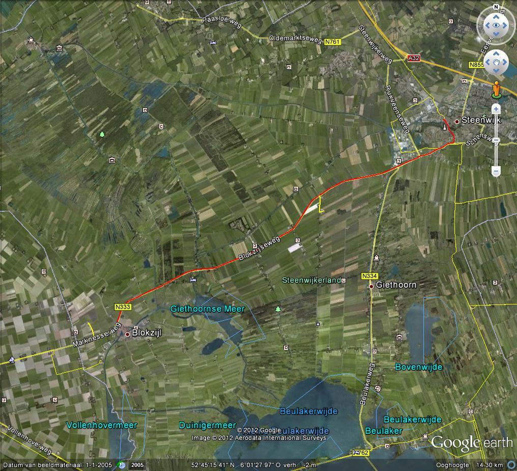 3.2 Keuzes in traject 3.2.1 Vanaf de Jan van Nassauweg Aan de Jan van Nassauweg onder Giethoorn is een biogasinstallatie in aanbouw.