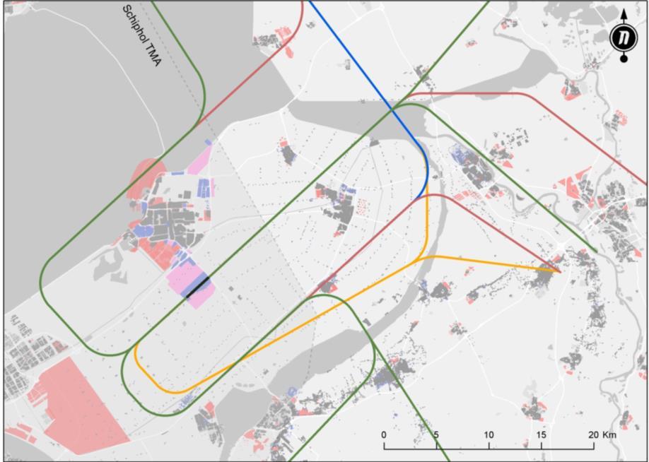 Deze hebben alle als doel om geluidsbelasting bij woonbebouwing te beperken, natuurgebieden te ontzien, en het vliegverkeer van en naar Lelystad af te stemmen op vliegverkeer op weg van of naar het