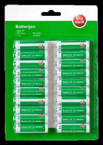 B04044 - B04045 Batterijen AA of AAA set 20 stuks.