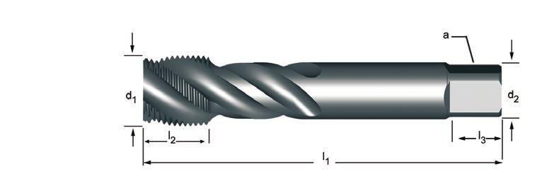 E789 G(BSP) Machinetappen met gespiraliseerde spaangroeven 45 E789 1.1 1.2 1.3 1.4 1.5 3.1 3.2 3.3 3.4 7.1 7.2 7.3 7.